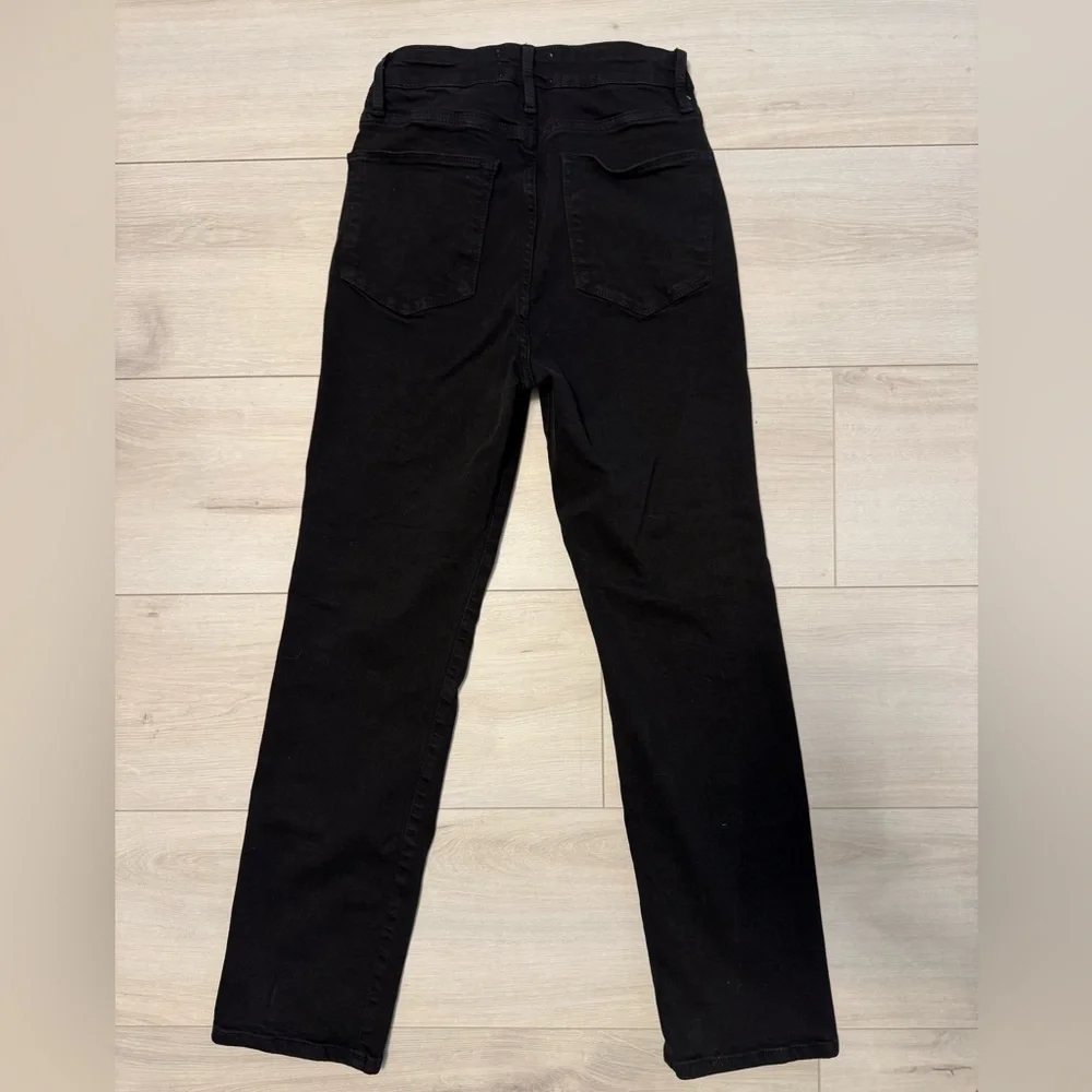 RARE- FRAME whimsigoth Le Super High Straight Exposed Zip jean size 25